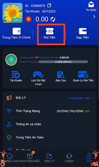 Các bước rút tiền nhanh chóng và hiệu quả trên V6Bet