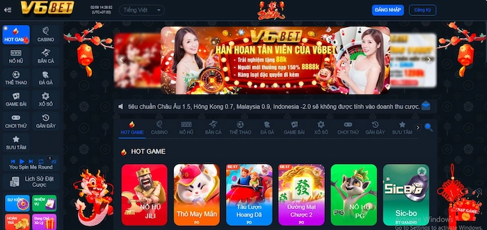 V6bet casino trải nghiệm tuyệt vời dành cho riêng bạn